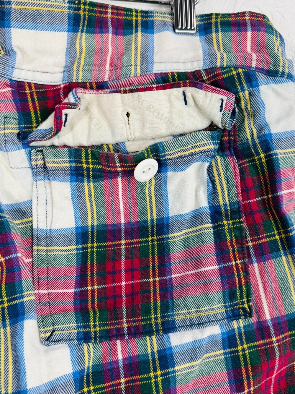 Vintage Abercrombie & Fitch Pants Mens Size LARGE Plaid Golf Preppy Retro Y2K